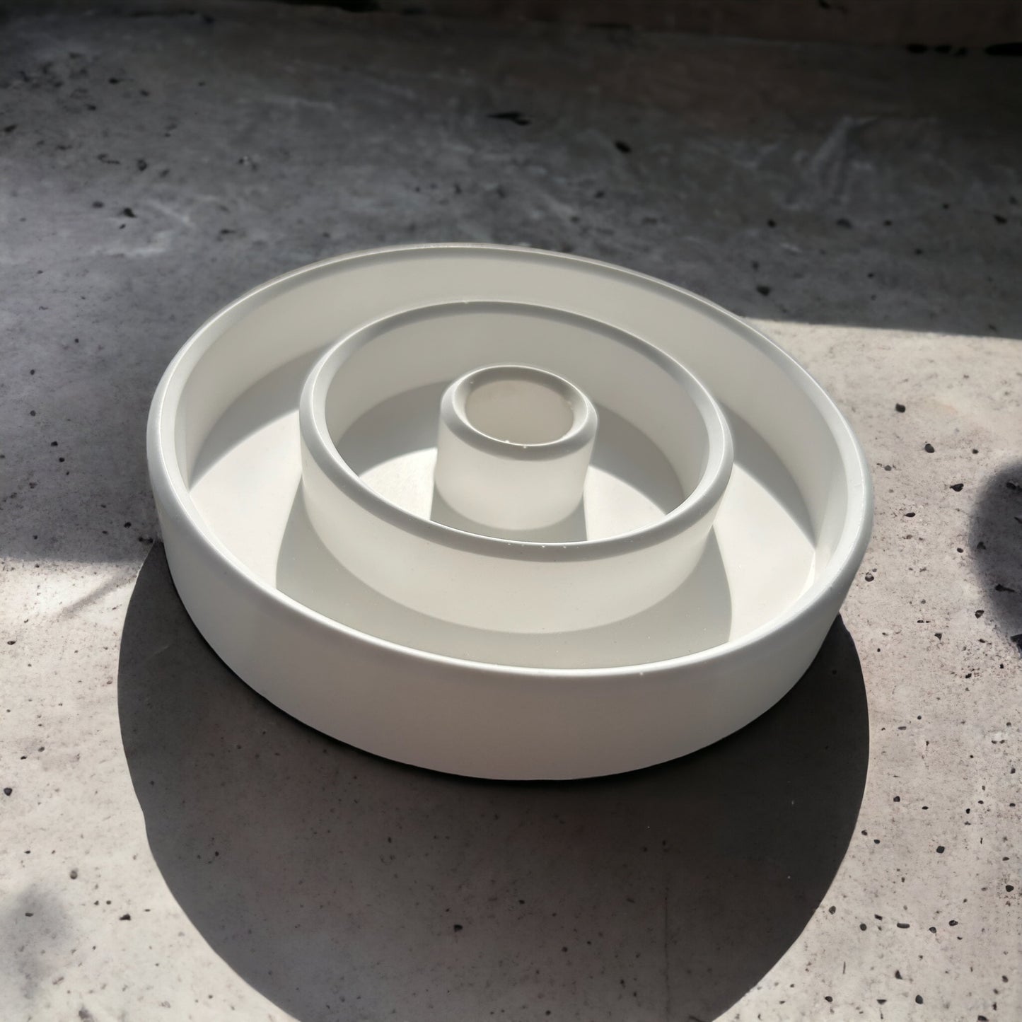 Gypsum ceramic candle holder