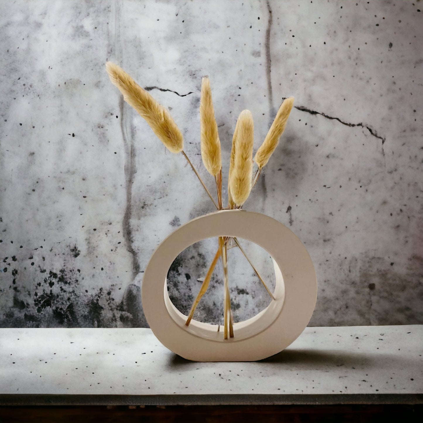 Ceramic Gypsum Vase with tube