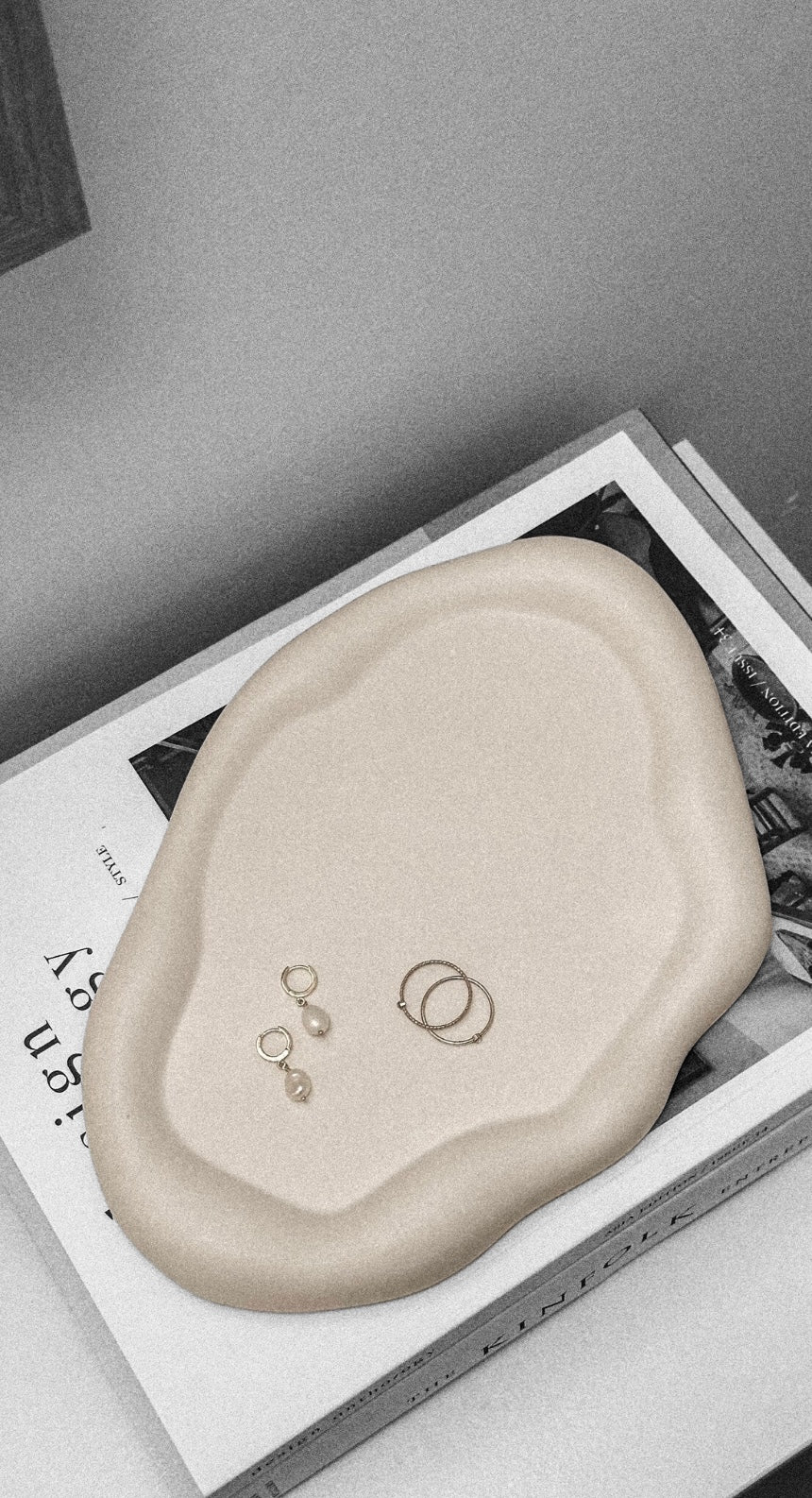 Irregular Cloud & Oval ceramic gypsum Tray