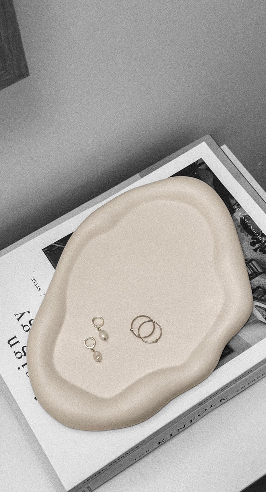 Irregular Cloud & Oval ceramic gypsum Tray