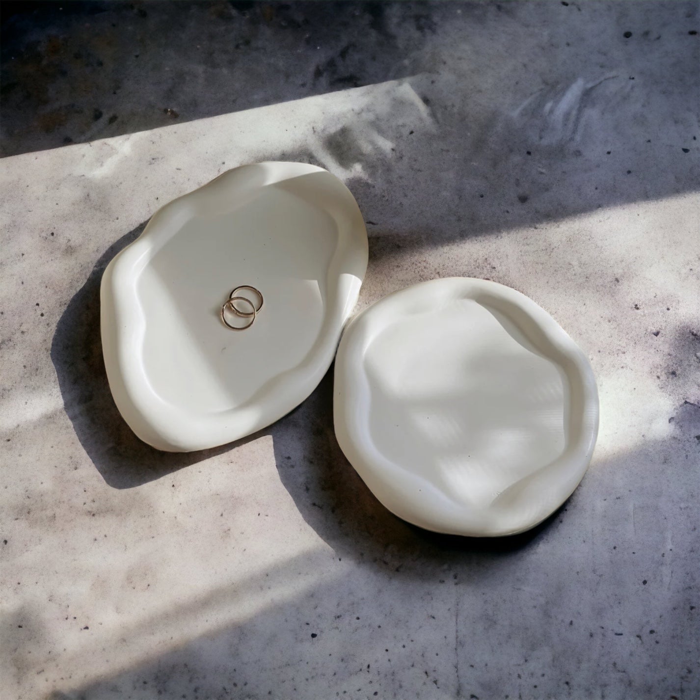 Irregular Cloud & Oval ceramic gypsum Tray