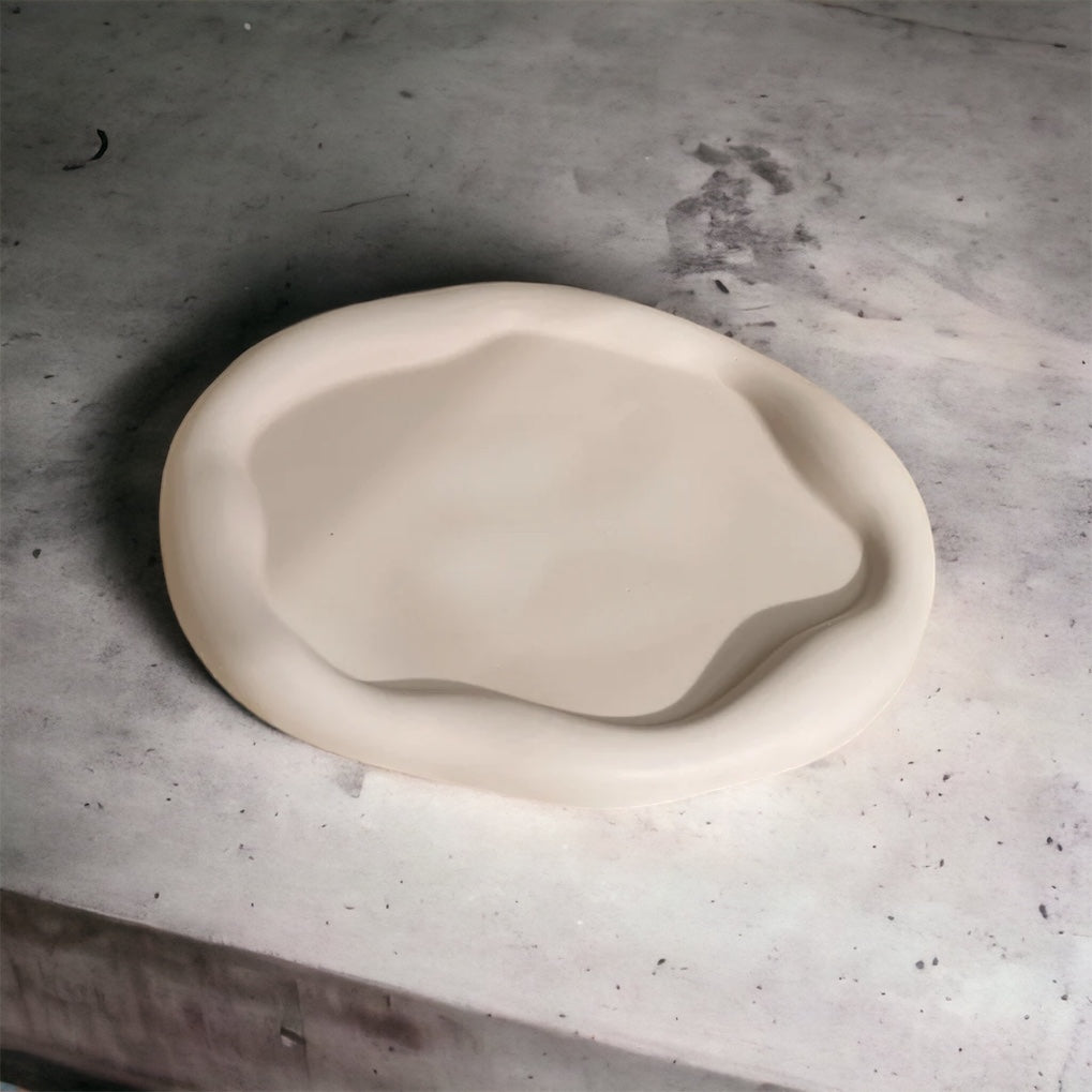 Irregular Cloud & Oval ceramic gypsum Tray