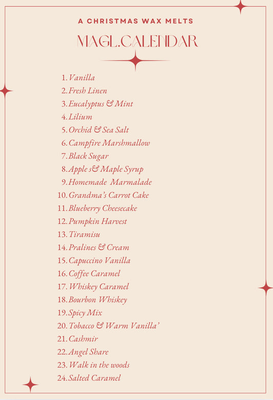 Christmas Wax Melts Calendar