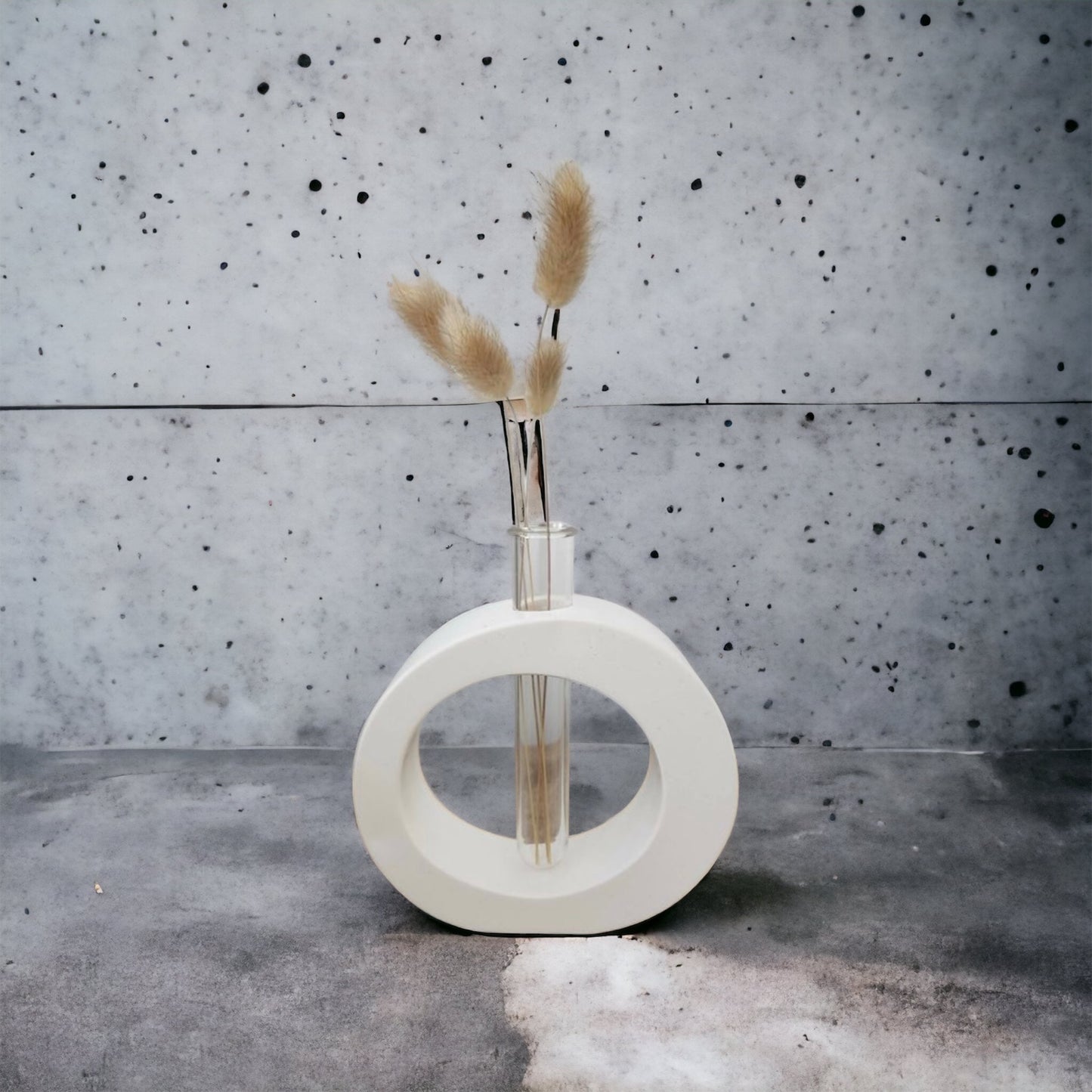 Ceramic Gypsum Vase with tube